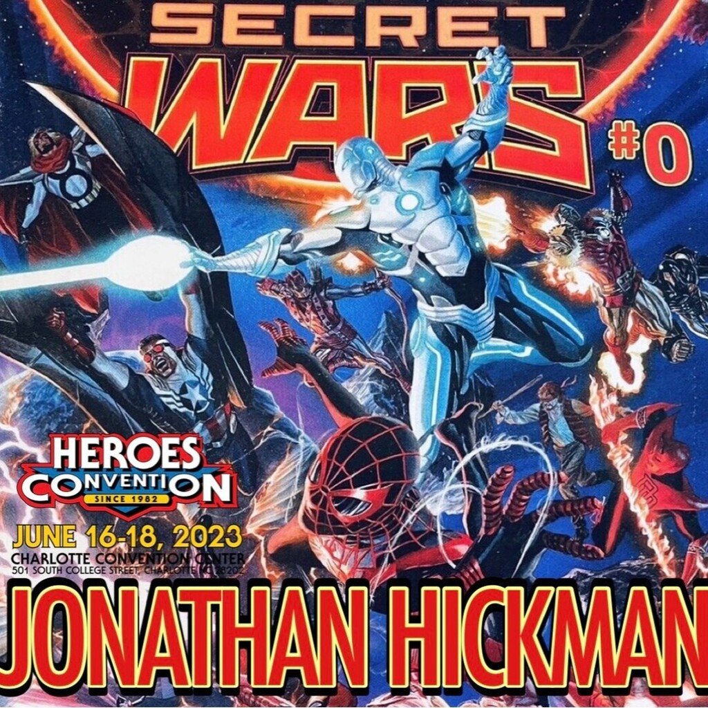 heroesonline's tweet image. Jonathan Hickman, the acclaimed writer of the Avengers, X-Men, Secret Wars, The Nightly News, The Manhattan Projects, and East of West is coming to HeroesCon, June 16-18! Look for his newest, Ultimate Invasion with Bryan Hitch!

#jonathanhickman #heroescon #ultimateinvasion
…