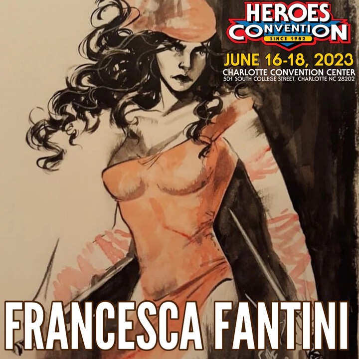 Francesca Fantini is an amazing artist, illustrator, and painter whose work has been seen in Stake, Artemis and The Assassin, and A Man Among Ye. We are excited to welcome her to HeroesCon, June 16-18! 

#francescafantini #heroescon 

For tickets: ift.tt/fAt0HsO
For th…