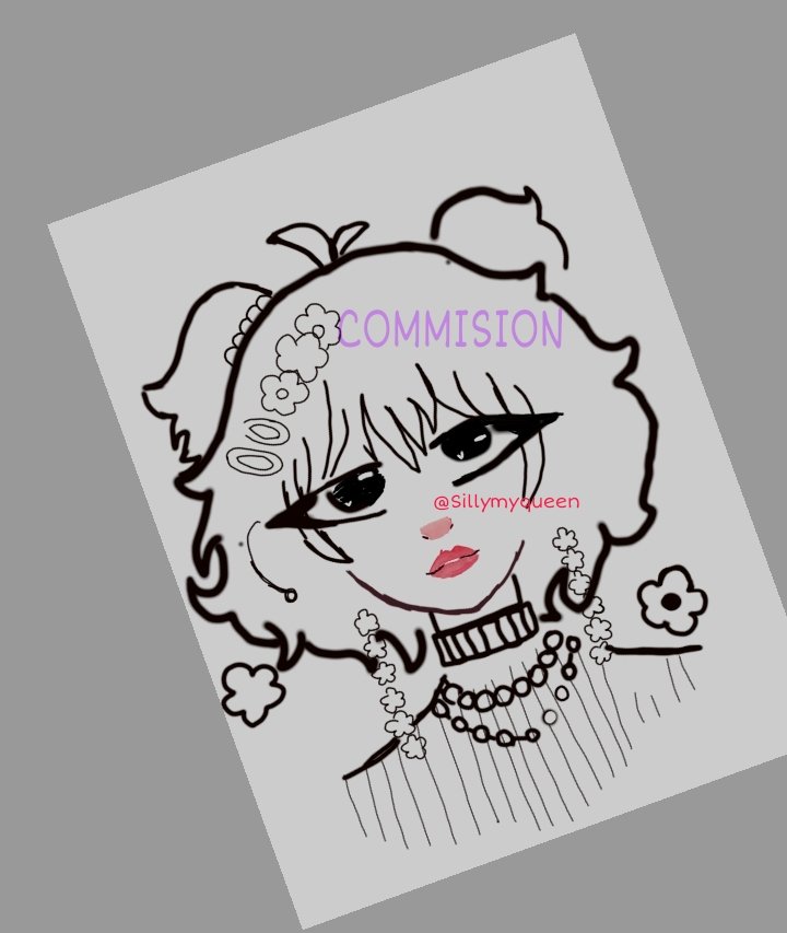 COMMISION for @.lxvemadisxn 
She requested to not post the full drawing with colour so🤓 
Also first 2 commissions of the year are free so there is one more free commission so if you want one DM me :)