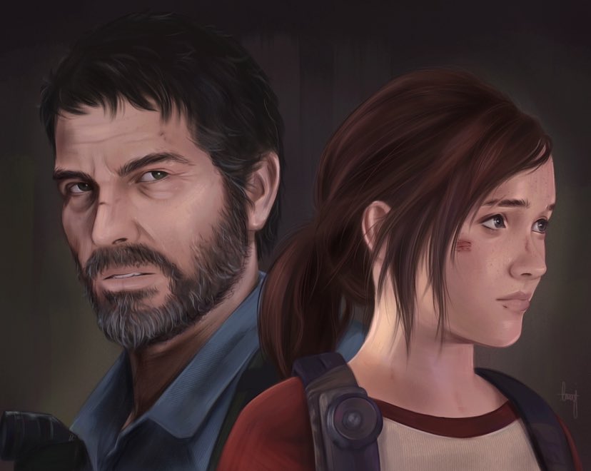 Happy 10th anniversary The Last of Us ❤️‍🩹🔪 <a href="/Naughty_Dog/">Naughty Dog</a> 
You’ve changed my life.

#TLOU #TLOU10 #JoelMiller #EllieWilliams #naughtydog #fanart #digitalart