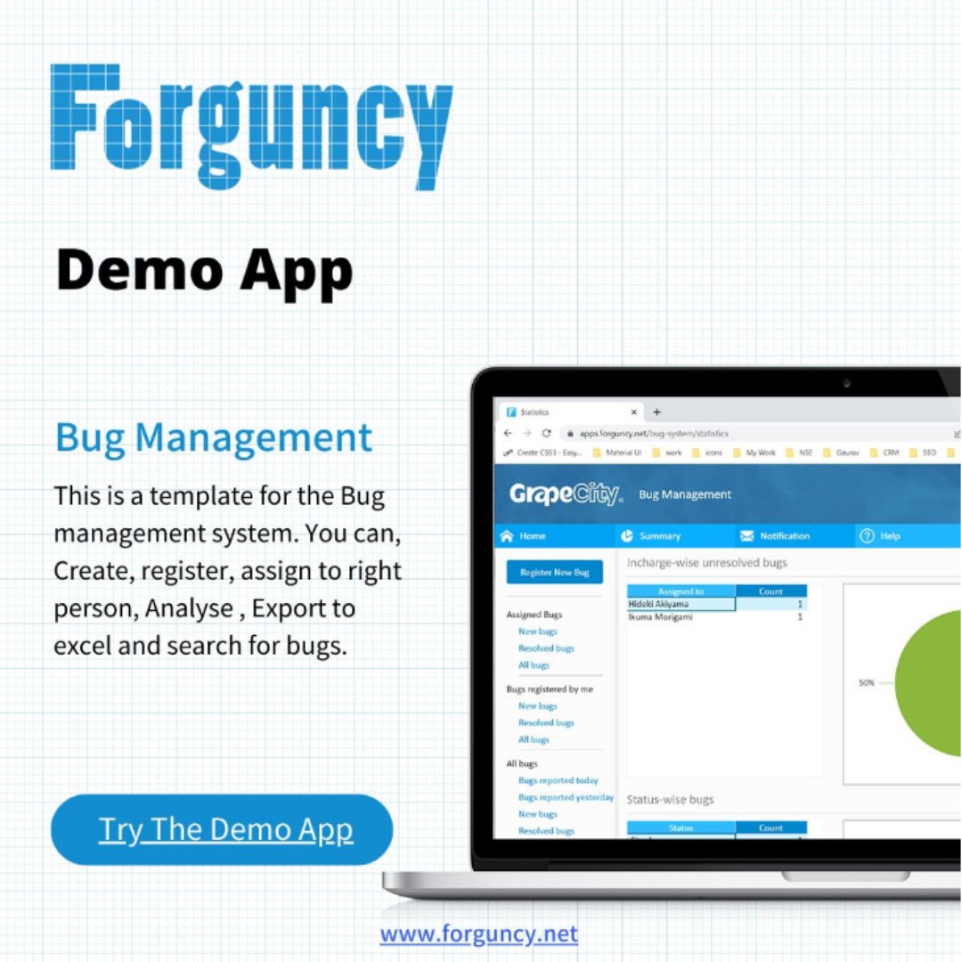 Demo app - Bug Management Application

See the power of our Enterprise-Grade Low Code development Platform - Forguncy.

#forguncy #webapplications #appbuilder #webapp #tsubasa #businesstripapplication #businesssolutions #techsolutions