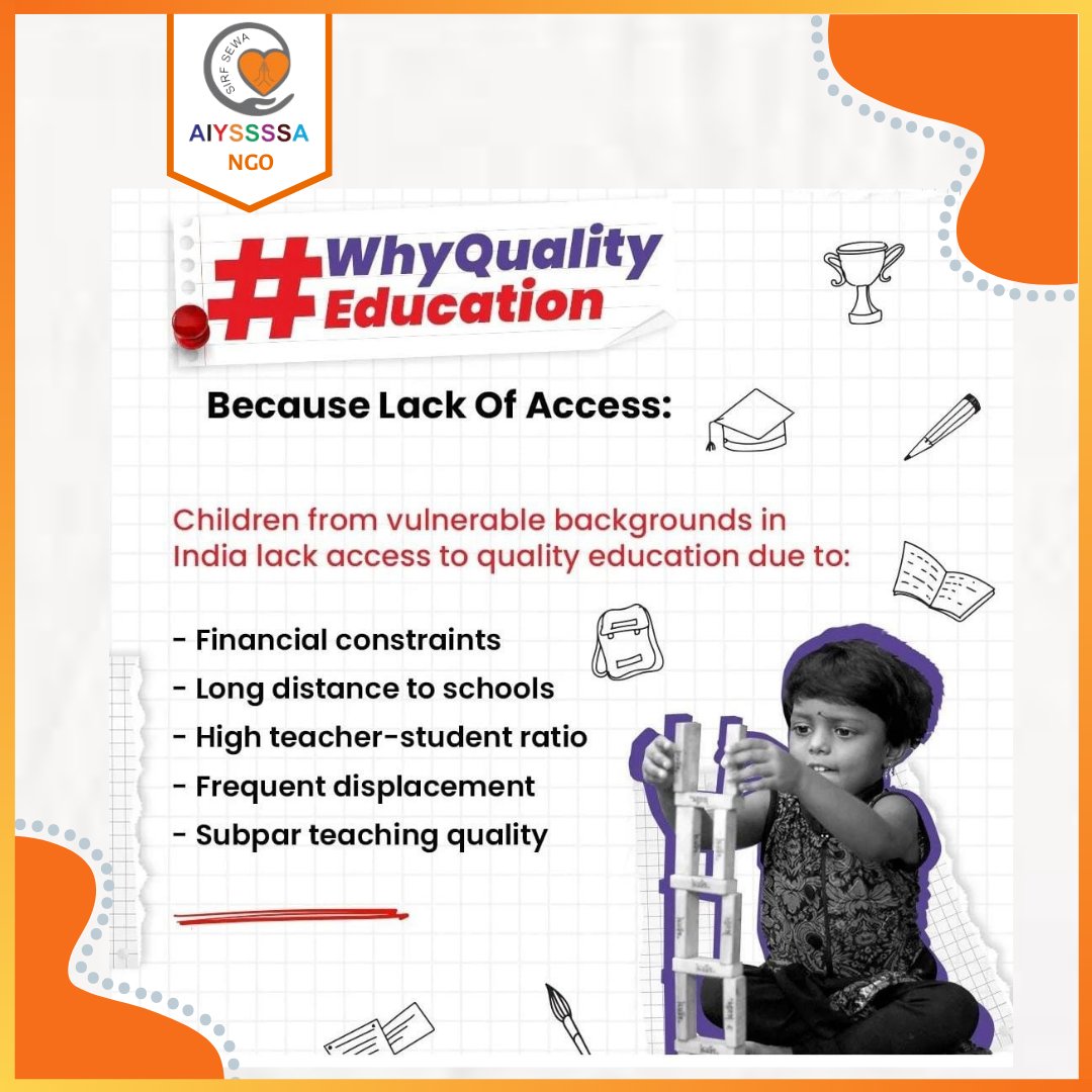 aiyssssa_Ngo's tweet image. Quality education for underprivileged children breaks the cycle of poverty, equips them with knowledge and skills, empowers their dreams, and offers a pathway to success.
aiyssssa.org
#aiyssssango #aiyssssa #underprivilegedstud #Karnataka  #Kutch