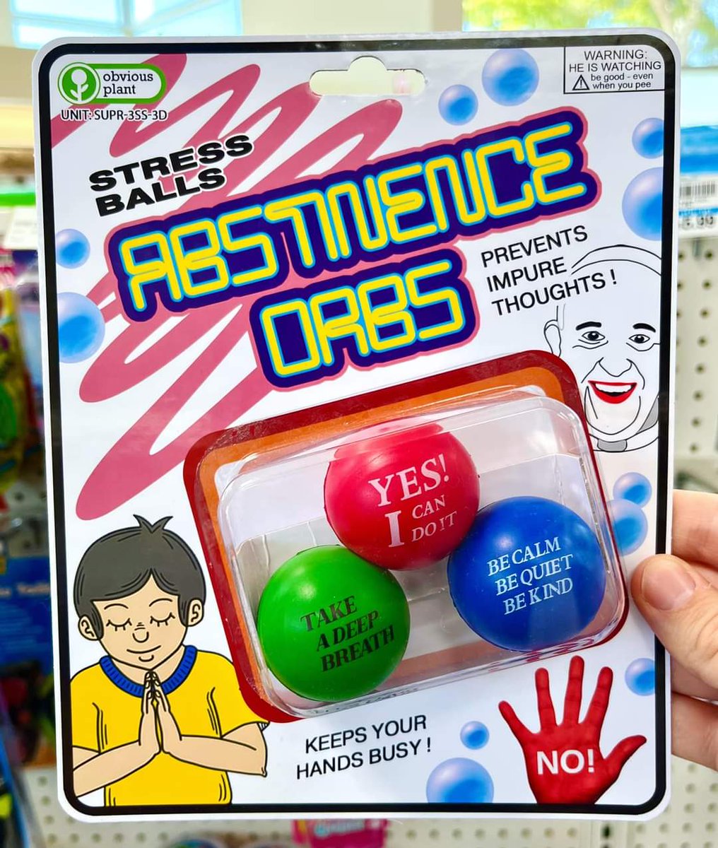 JesusFreakMurph's tweet image. These Christian toys from @Obviousplant_ are great for kids! Birthdays or holidays, give them something wholesome. A Lovely Button/Shirt For Jesus, or Abstinence Orbs! #Abstinence Orbs are stress balls that prevent impure thoughts &amp;amp; keep your hands busy. 🇺🇲 #JesusIsComingSoon ✝️