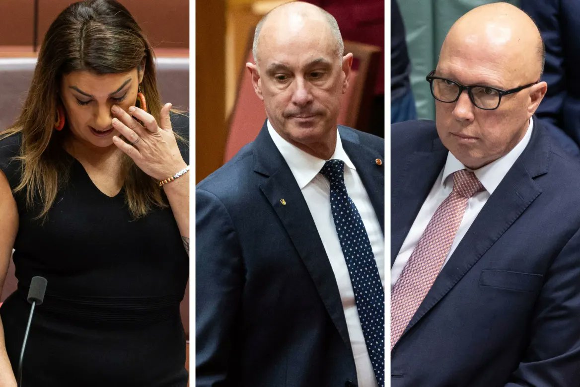 Dutton started this week planning to blame Labor for a Liberal staffer raping a Liberal staffer in a Liberal minister's office. He ended up losing one of his own Senators after Lidia Thorpe accused David Van of assault. Utter humiliation for the Liberal Party. #auspol