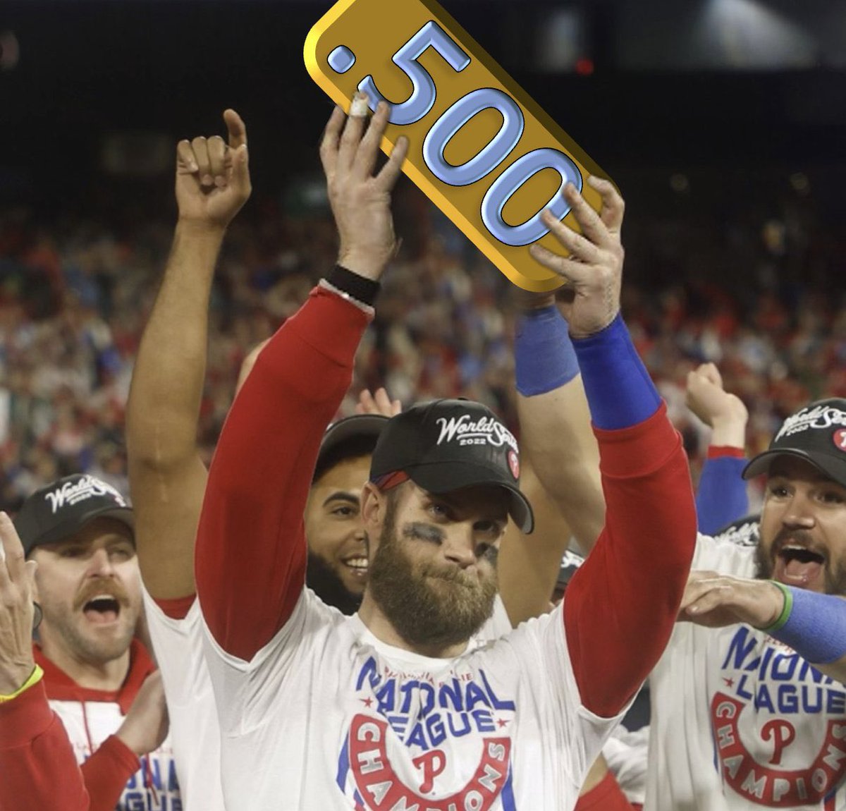 Phillies_Muse's tweet photo. THE PHILADELPHIA PHILLIES NO LONGER HAVE A LOSING RECORD https://t.co/b9A55L50Sb