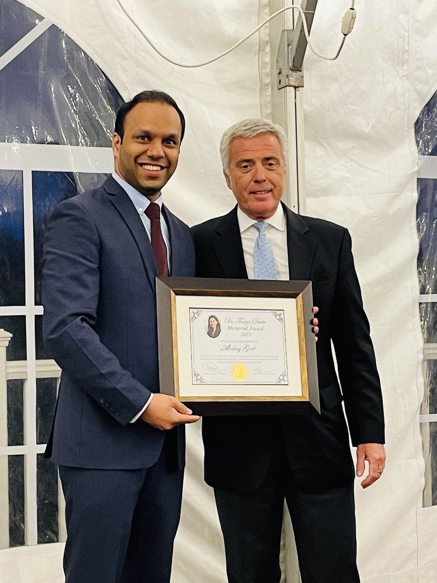 AGoelMD's tweet photo. Honored to receive the most prestigious Dr. Tanya Dutta Memorial Award from the Department of Cardiology, WMC 🙏🏻❤️ @WMCCardsFellows @ABaliMD @theravishah @DrFuisz @PragyaRanjan @dhrubajyoti1 @MalikMD10 @RzechorzekW @SrihariNaiduMD @seiiwaiEPmd @DrRhthm @DanFrenkelMD https://t.co/hmWmB9VKS3