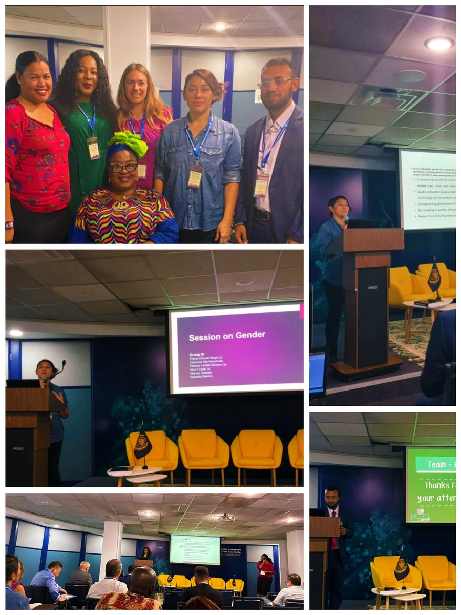 Pcasbri's tweet image. #update Sesiones de trabajo en grupos y presentaciones en sesión plenaria, en los ejes de Equidad - Género - Saberes ancestrales y locales. Taller del proceso regular para el WOA III - 3er reporte sobre el Estado Global del Océano. #DOALOS #ISA #SDG
@Ecuador_OWSD @CientificasEC