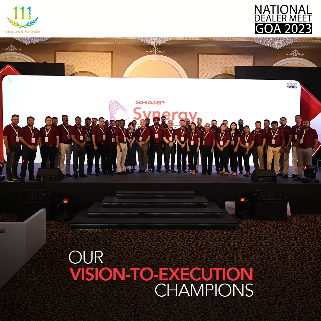 sharp_india_'s tweet photo. Reflecting on the success of the SHARP Annual Meet, here's a glimpse into it. Our Vision-to-Execution Champions, the Direct Sales Team, armed with their unrivalled on-ground expertise, played a vital role in driving our achievements to new horizons during the year.
#Sharp111 https://t.co/p5DNkKgheo