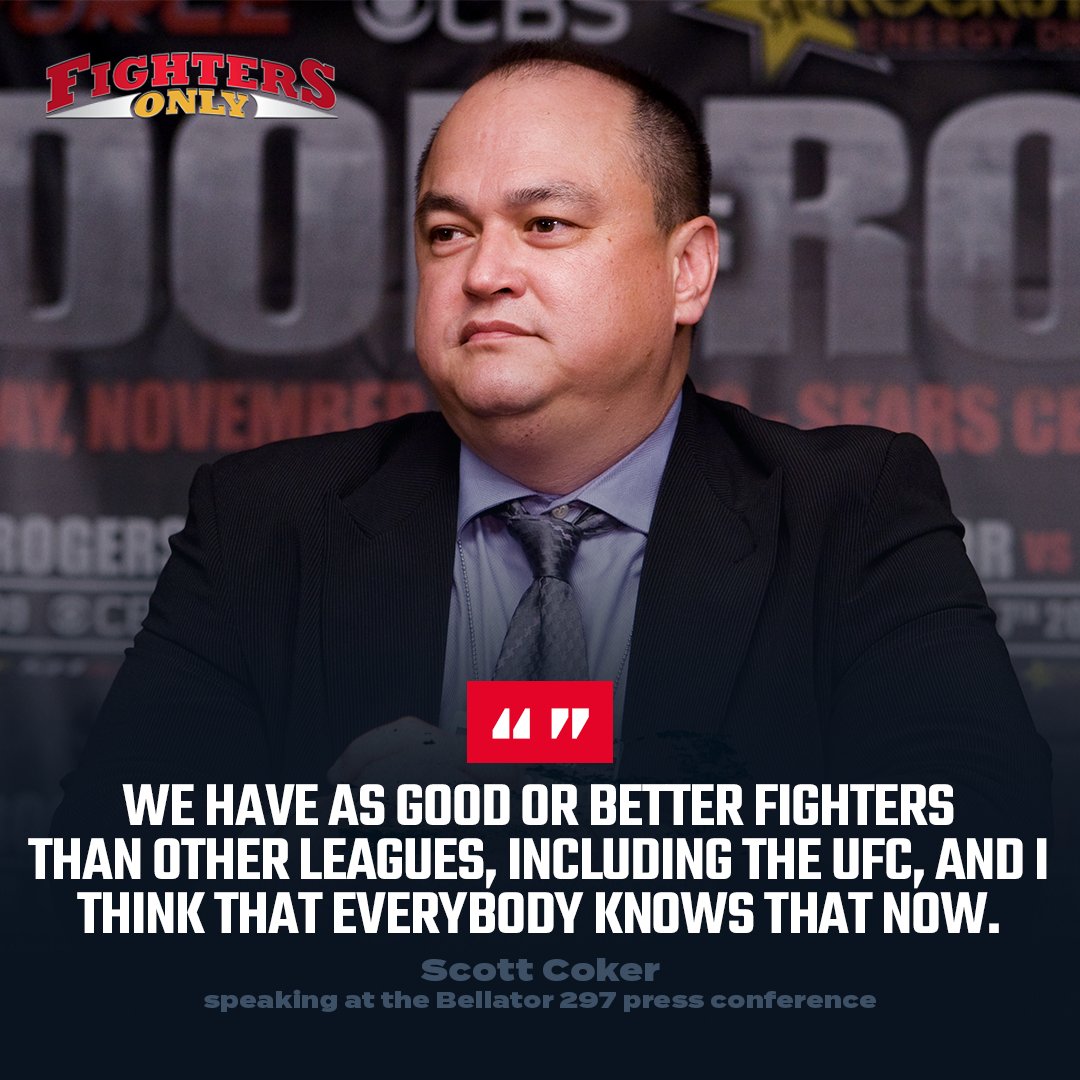 FightersOnly's tweet photo. Do you agree with @ScottCoker on this one? π
#scottcoker #bellator #bellator297 #ufc #mma #mmapromotions https://t.co/C7P5pZf7jn