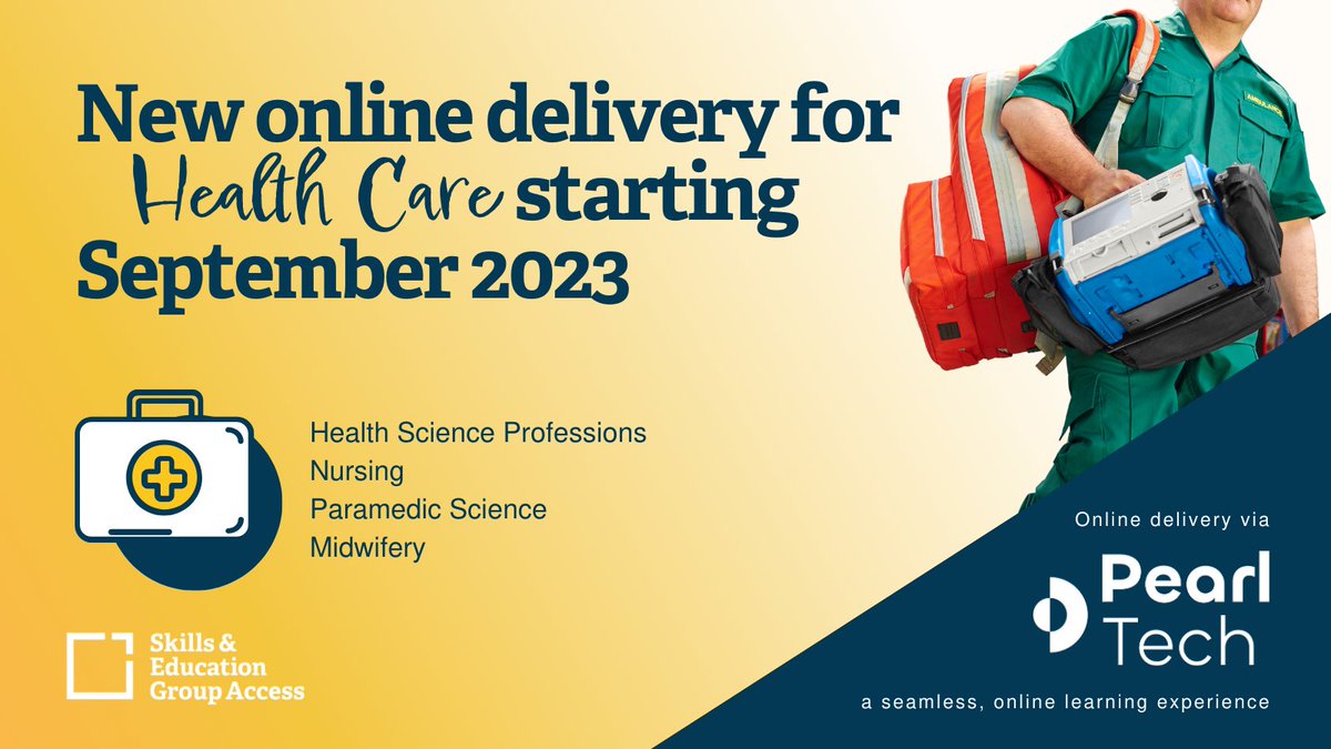 We’re excited to announce a new online platform developed by <a href="/FETech_/">FE Tech</a> Pearl Tech 
will launch this September, for Access to HE Diplomas in Health Science Professions, Nursing, Paramedic Science and Midwifery
 
Read more here bit.ly/4433zK8
#AccessOnline
