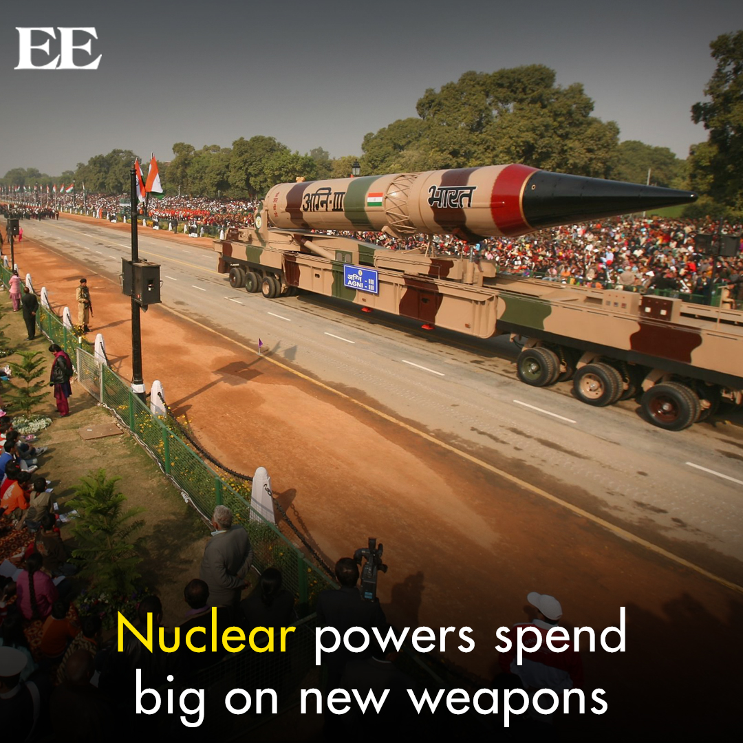 💣💰 Nuclear powers are splurging on new weapons! Find out how spending on nuclear arsenals has increased, according to ICAN. 🌍

Read more: easterneye.biz/nuclear-powers…

#NuclearWeapons #ArmsRace #easterneye