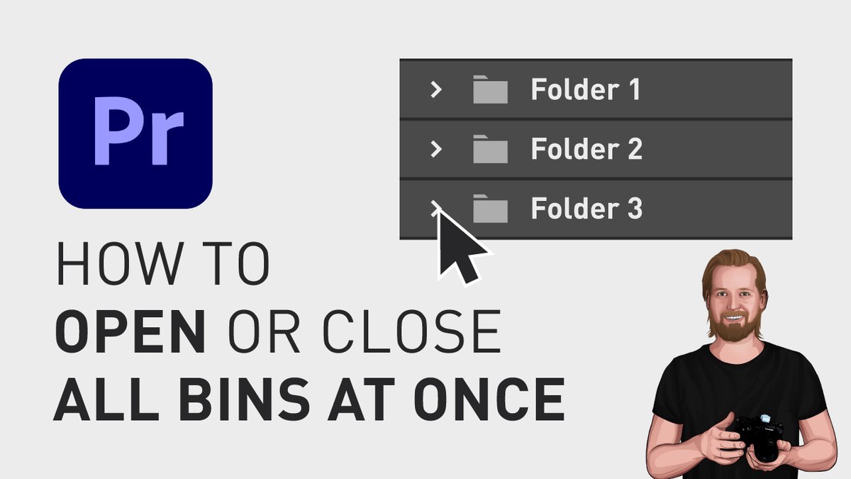⏱ 34-sec tutorial:
How to open or close ALL bins at once in Premiere Pro

💻 Watch the tutorial here:
youtube.com/watch?v=8m05NE…

#PremiereProTips #EditInPremierePro #PremiereProEditor #AdobePremiere #AdobePremierePro