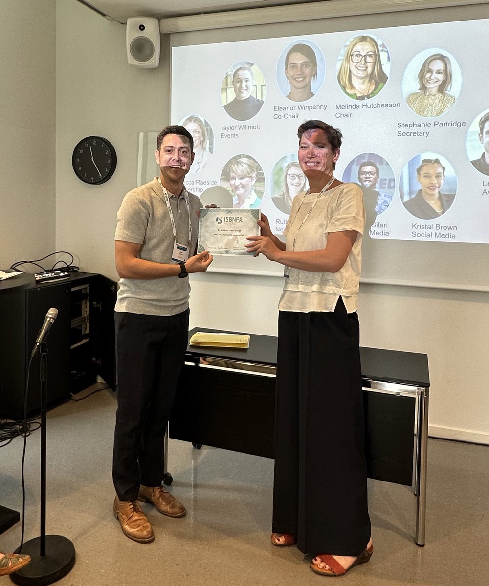 Stephanie Partridge (@drstephaniepart) on Twitter photo 🏆 Congratulations to <a href="/EvanSluijs/">Esther van Sluijs</a>
for receiving our first <a href="/ISBNPA_YA_SIG/">ISBNPA Young Adults SIG</a> Mentor Award at #ISBPA2023! Your dedication and guidance have positively shaped the next generation of researchers in our field. Thank you! 👏🎉 #MentorshipMatters <a href="/ISBNPA/">ISBNPA</a> <a href="/MRC_Epid/">MRC Epidemiology Unit</a> 🏆 Congratulations to <a href="/EvanSluijs/">Esther van Sluijs</a>
for receiving our first <a href="/ISBNPA_YA_SIG/">ISBNPA Young Adults SIG</a> Mentor Award at #ISBPA2023! Your dedication and guidance have positively shaped the next generation of researchers in our field. Thank you! 👏🎉 #MentorshipMatters <a href="/ISBNPA/">ISBNPA</a> <a href="/MRC_Epid/">MRC Epidemiology Unit</a>