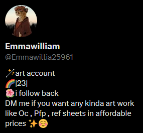 MaroonThefox's tweet photo. #scammers 
⚠️ Watch out for these art scammers ⚠️

Look at:
- Followings (probably thousands)
- Bio (the same as those below)

Do not follow them back, contact them or reply to their messages. Just ignore them and enjoy your +1 follower. 🦊👍 https://t.co/fTenRkuhzY