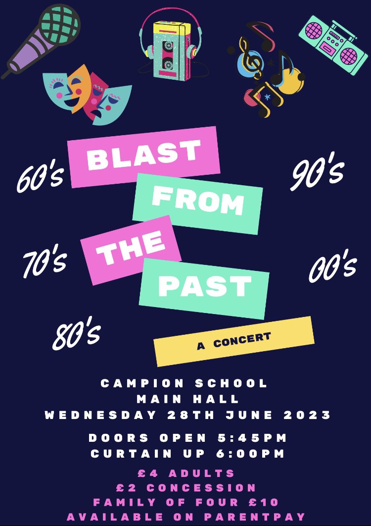 campionperform1's tweet photo. Tickets now available on ParentPay! 🥳 @Campion_School @CampionEnrichm1 #proudtobecampion https://t.co/Q4ZK8joETN