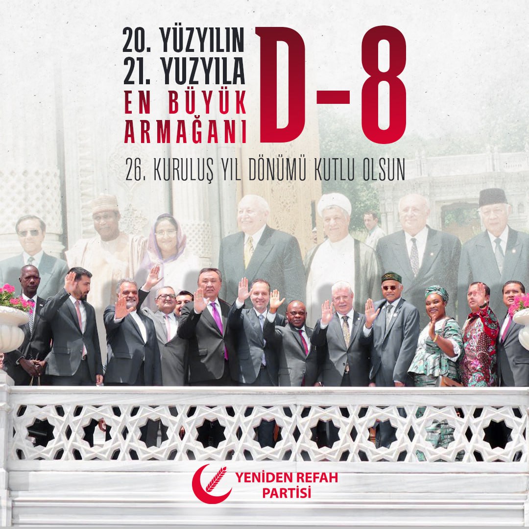 20. yüzyılın 21. yüzyıla en büyük armağanı #D8'in 26. kuruluş yıl dönümü kutlu olsun.
