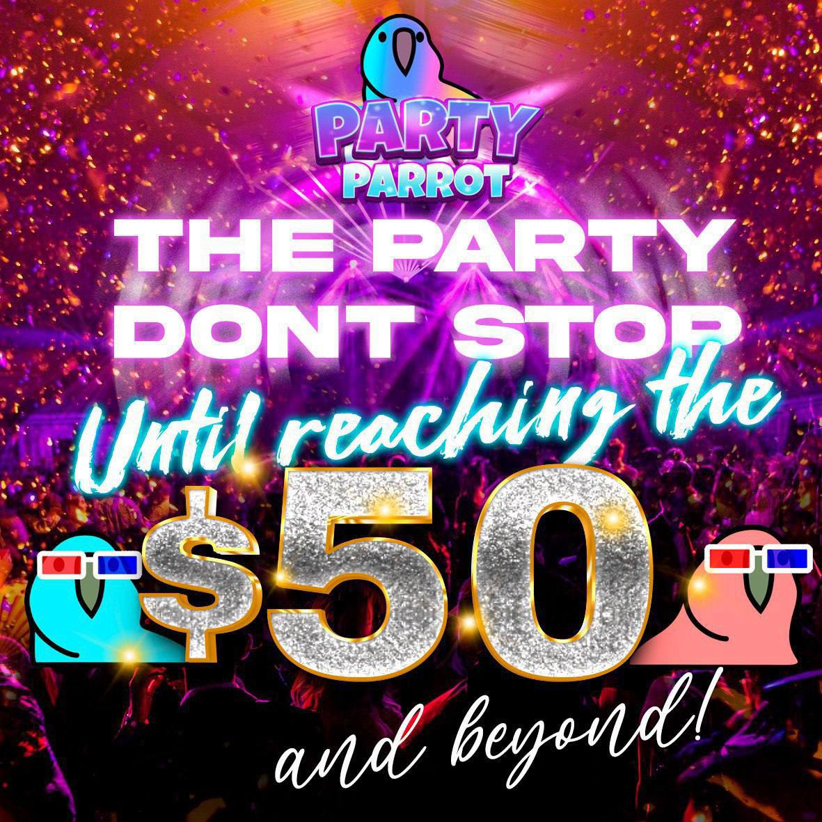 Get ready to join the party with Party Parrot Bsc ,🎉🦜  
The circulating supply will be less than 1 million tokens after 99% burn 🔥, 50$ per token is our target 🤑
stealth launch is 15 june at 4pm UTC. 🚀

website : partyparrotbsc.com 🌐

#PARTYP #PARTYPARROTBSC #bscgem