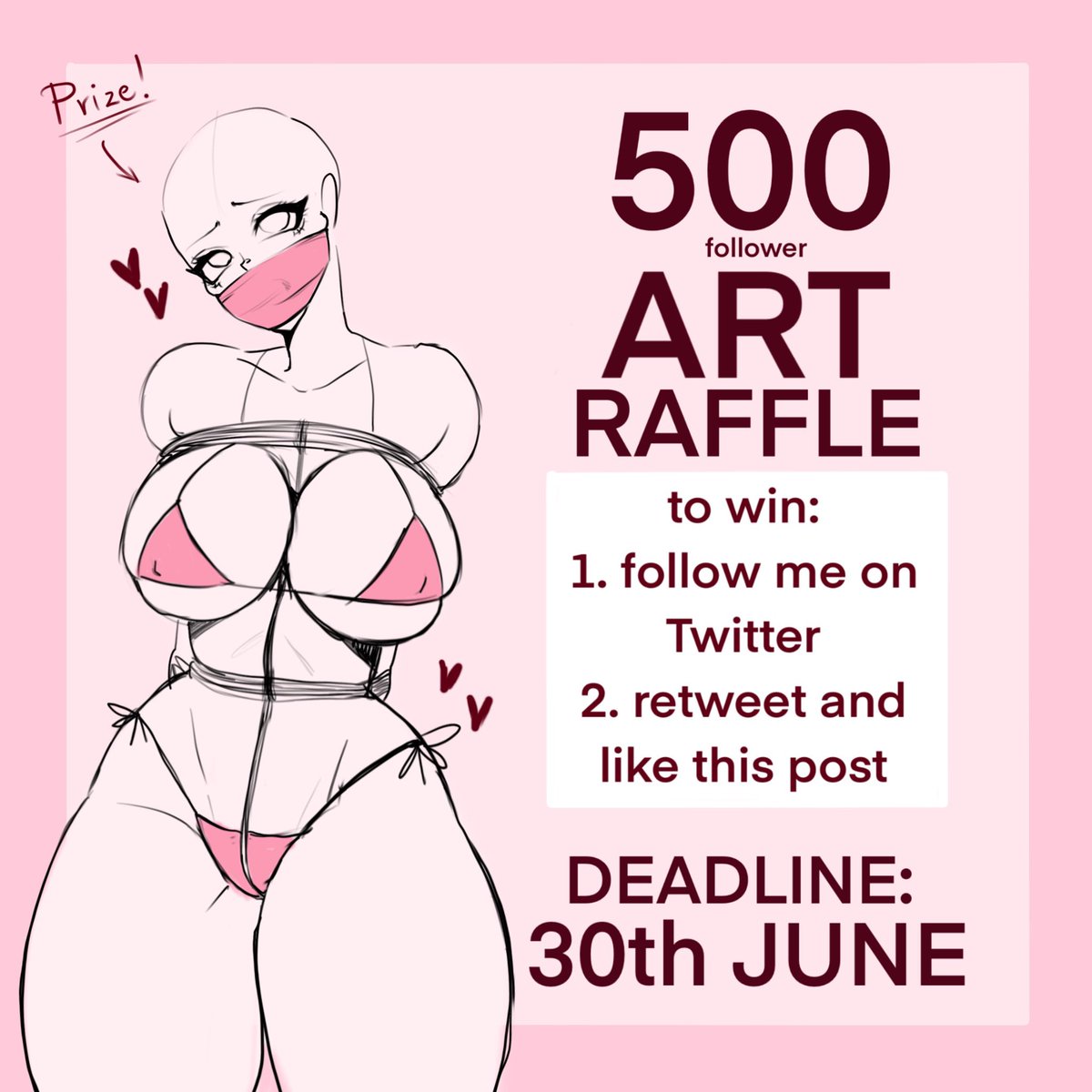I’m announcing my very first art raffle, 3 winners can get colored sketch on the left with their OC (´｡• ω •｡`)
Rules are simple, just follow, retweet and like this post!

Winners will be announced on the 30th June in the thread of this post.
Good luck!