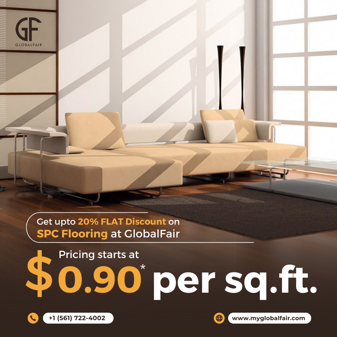 Attention distributors and firms in the US! Now you can save up to 20% with orders of SPC & LVT  Flooringwhich are tailored to meet your project needs. Visit- bit.ly/spc-global-fair 

#buildingmaterials #ConstructionSupplies #vinyl #flooring