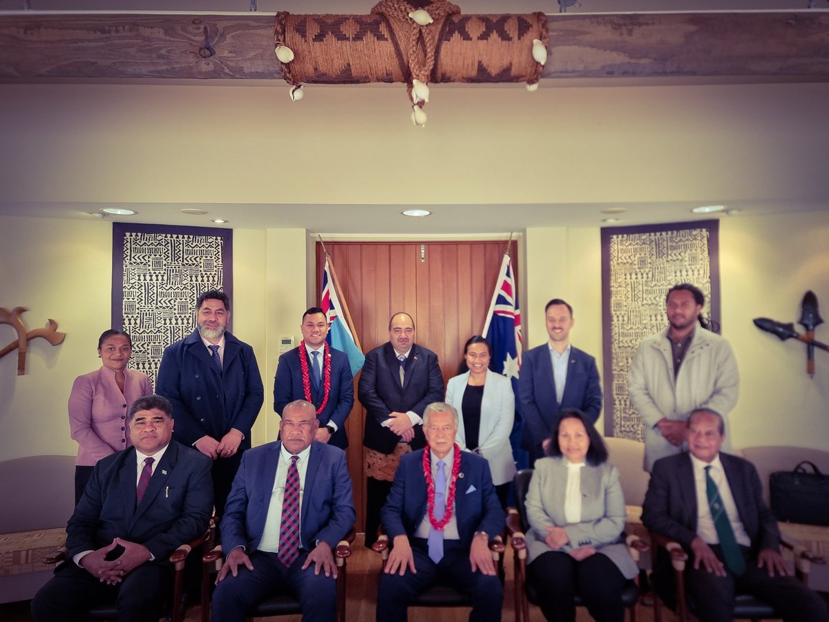henrytpuna's tweet photo. Called on our Pacific Missions in Canberra and the @ACFID Board on the margins of my engagements! Vinaka vakalevu to the Fiji High Commission for hosting us this morning a @ACFIDCEO &amp; Team for the time with your Board! Diverse perspectives contribute to robust policies! https://t.co/vr7A8yhfHZ