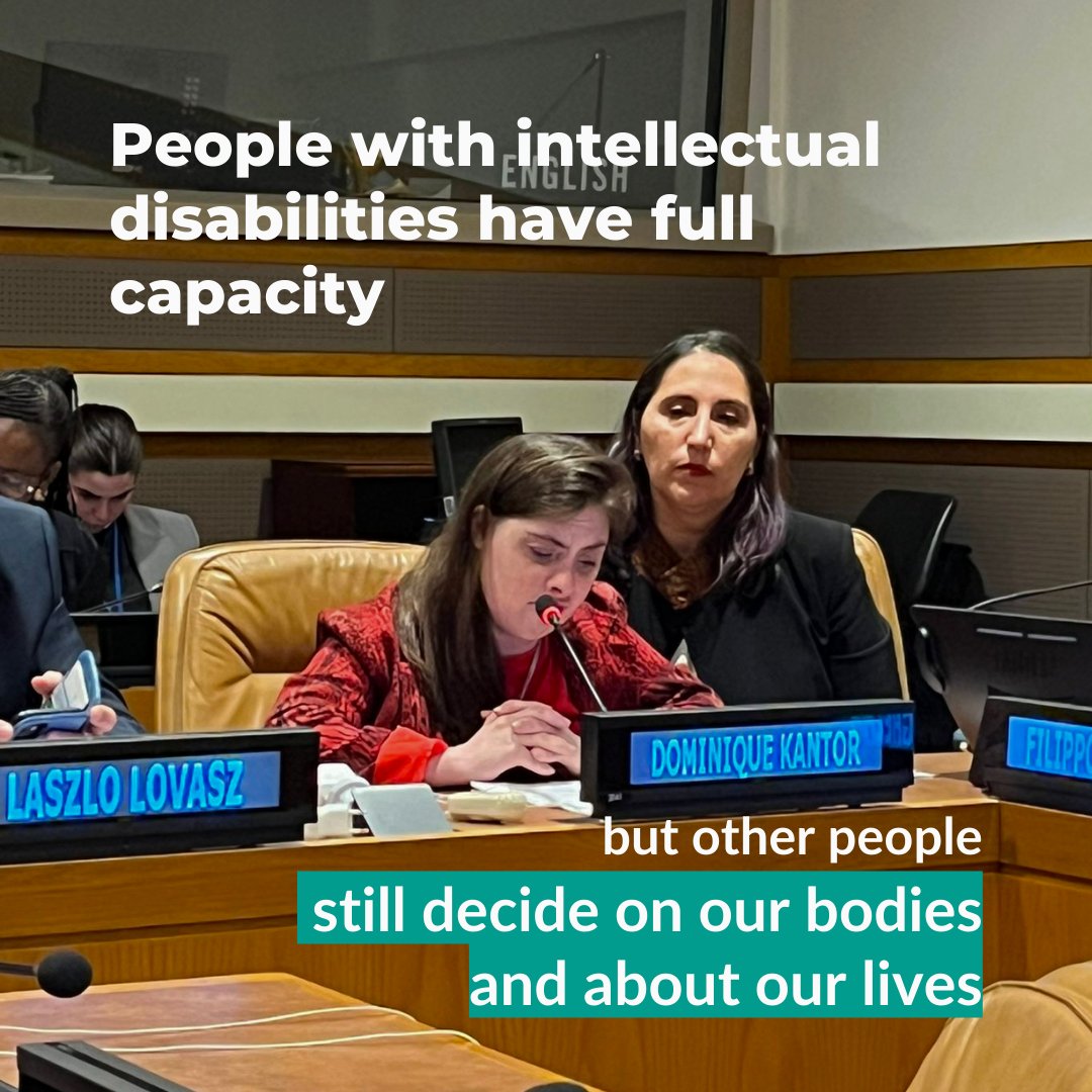 🎤<a href="/dominiquekanto1/">Domi Kantor</a>, of <a href="/fvisibilia/">Fundación Visibilia</a> and <a href="/InclusionIntl/">Inclusion International</a> dropped knowledge 🎤 at the Disabled Advanced Medical Assistance side-event at #COSP16