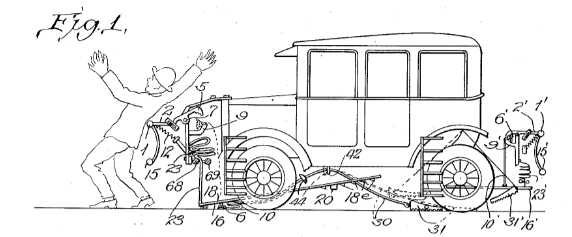 patentguys's tweet photo. US1865014A Automatic device for horseless vehicles for the protection of pedestrians and the vehicle itself https://t.co/Fbtm8WR9nB #markus https://t.co/cNKahOjPWX