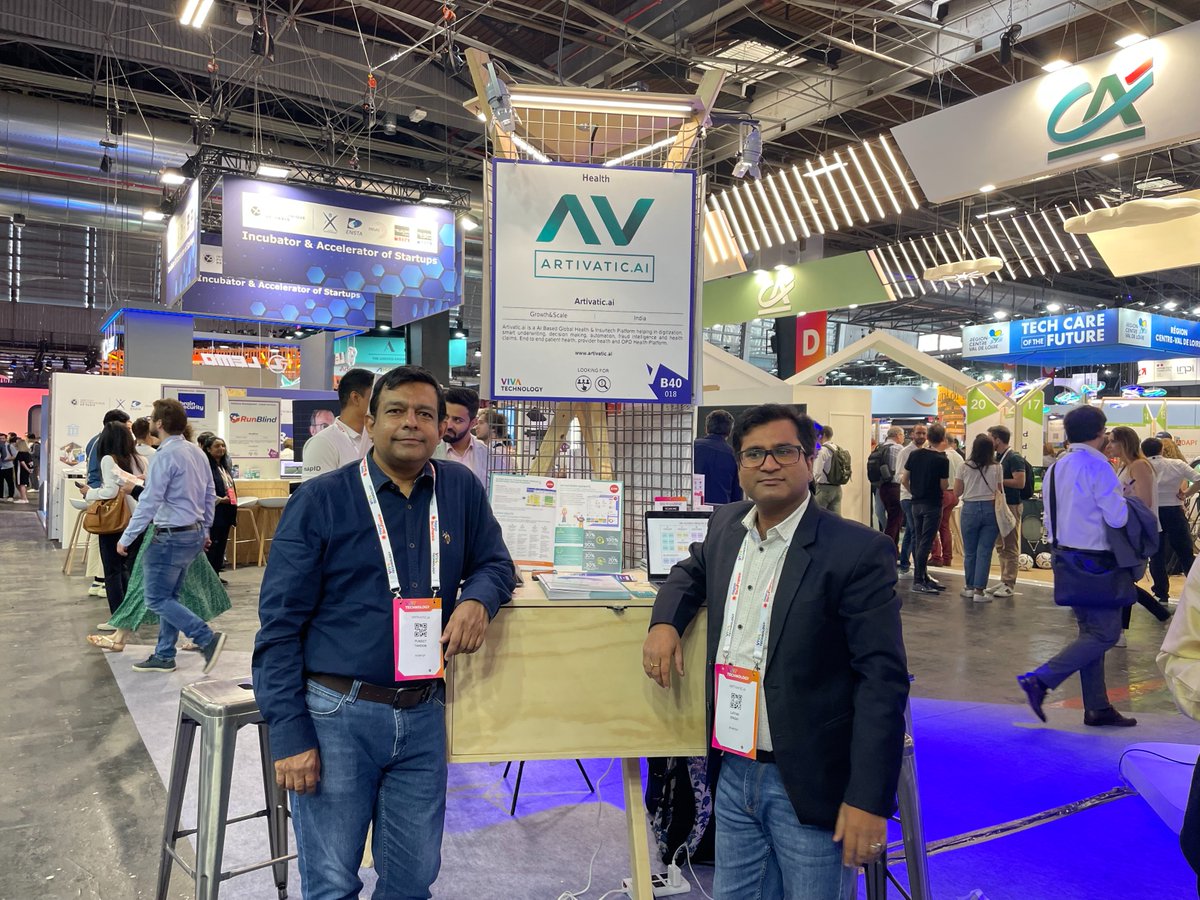 📣🚀Bonjour from #Artivatic! We're honored to be part of the #IndianDelegation with @startupindia and @IndEmbassyParis at the prestigious #VivaTech2023, Paris! 🇫🇷
Let's shape the future.#InsurTech & #HealthTech together! #Artivatic #AI #Paris #IndiaAtVivatech @lsvimal @GoI_MeitY