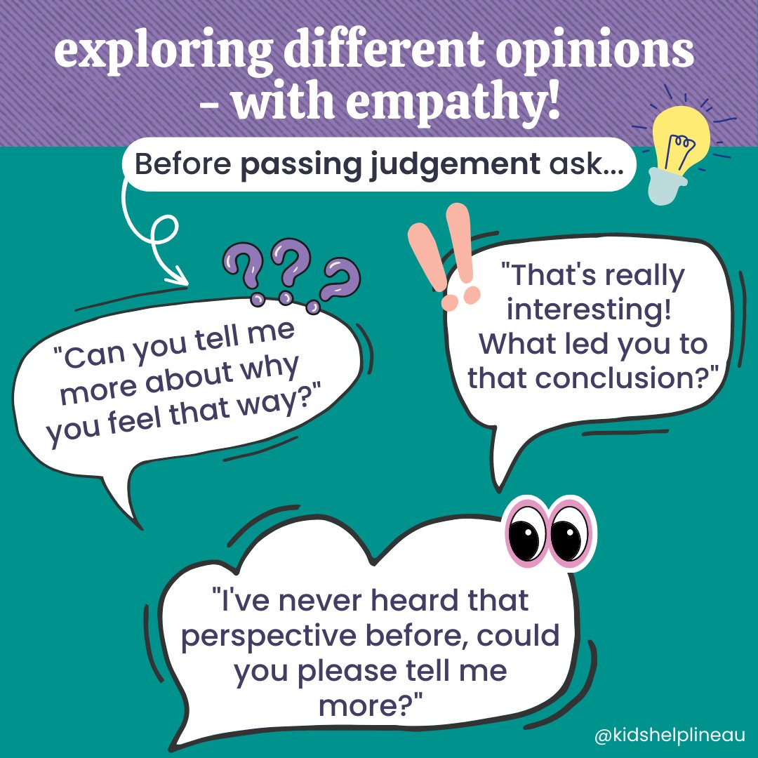 We've all been there - you're having a discussion with someone and you find your opinions or views clash a little. This doesn't always mean the convo has to shut down! Here are some phrases you could try to keep it going with empathy...