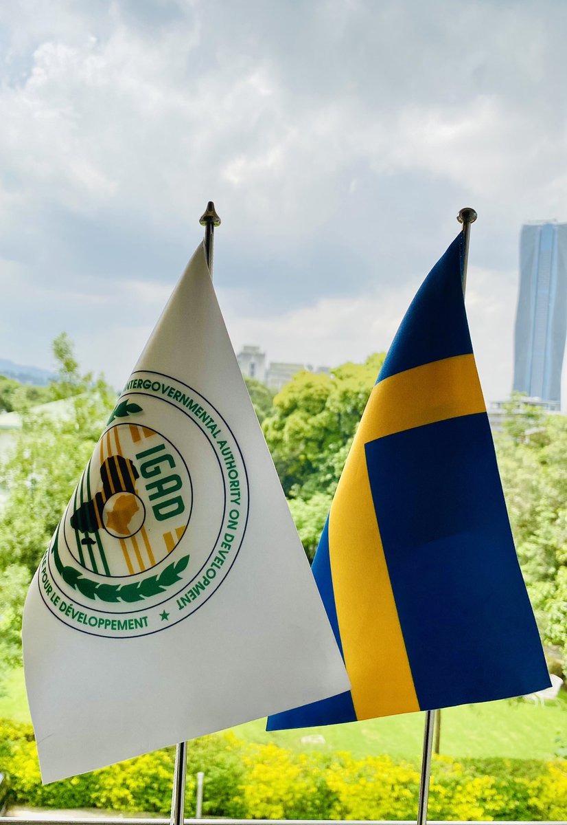 Sweden 🇸🇪 congratulates President Ismail Omar Guelleh of Djibouti on his election as Chairman of <a href="/igadsecretariat/">IGAD Secretariat</a> during the IGAD Summit. We look forward to our close cooperation to enhance regional peace, security and development.