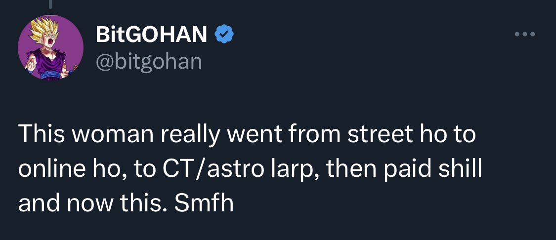 bitgohan's tweet image. Truth often hurts