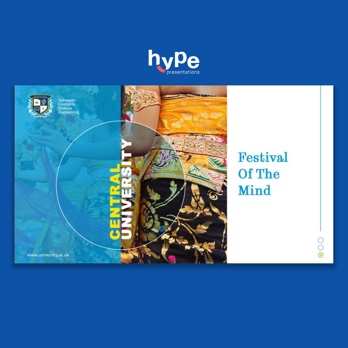 ☀️ Today's Manchester sunshine is perfectly matched by the delightful brightness of the blue and vibrant photography in this slide. Don't you agree? 💙 📸 

#PresentationDesign #ManchesterSunshine #VisualDelight