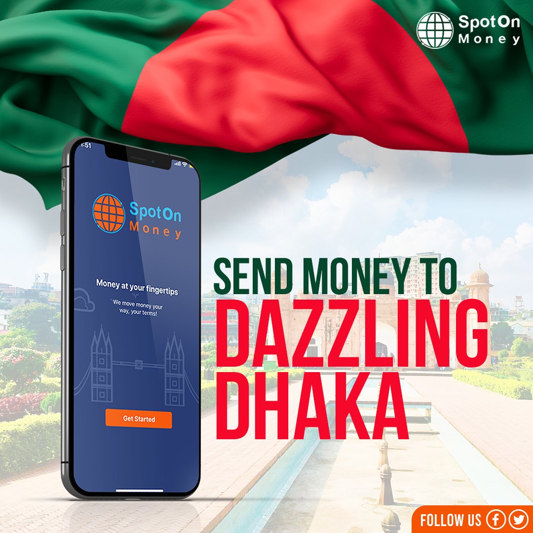 Send money to Bangladesh hassle-free with the best price guaranteed. 💸💯 Trust SpotOn Money for fast and secure transactions every time. Sign up now and experience the convenience! 🚀

#bangladesh #moneytransfer