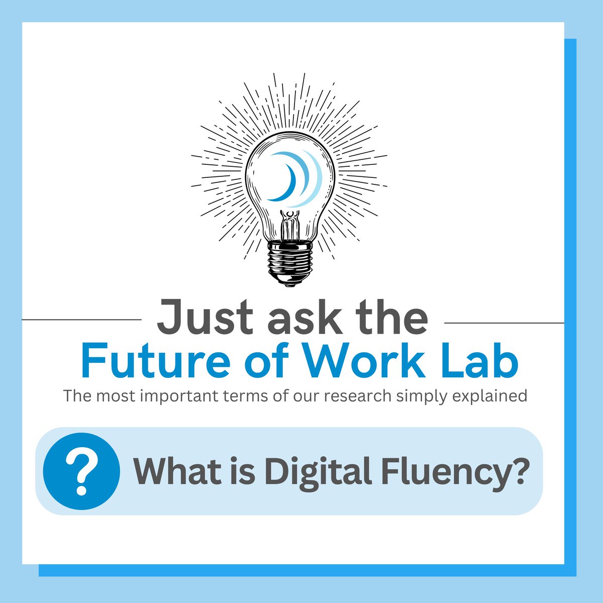 KNFutureWorkLab's tweet photo. Today we are back with another important term of our research: #DigitalFluency.
💡 What is Digital Fluency, why is it important and how can it be actively promoted?
#DigitalFluency #research #knfutureofworklab #TeamKunze https://t.co/NcpPFnEl38
