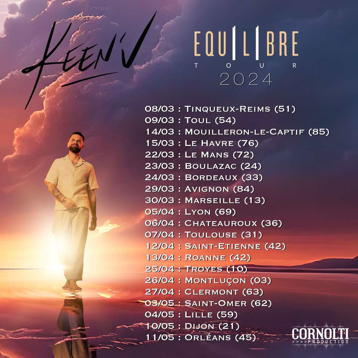 #CONCERT
Dès mars 2024, <a href="/KeenvOfficiel/">💎KEEN’V💎</a> sera en tournée dans toute la France pour un grand retour sur scène ! Venez chanter et fêter avec lui au rythme de ses titres qu’on connait tous ☀

🎟 bit.ly/3X49Qmw