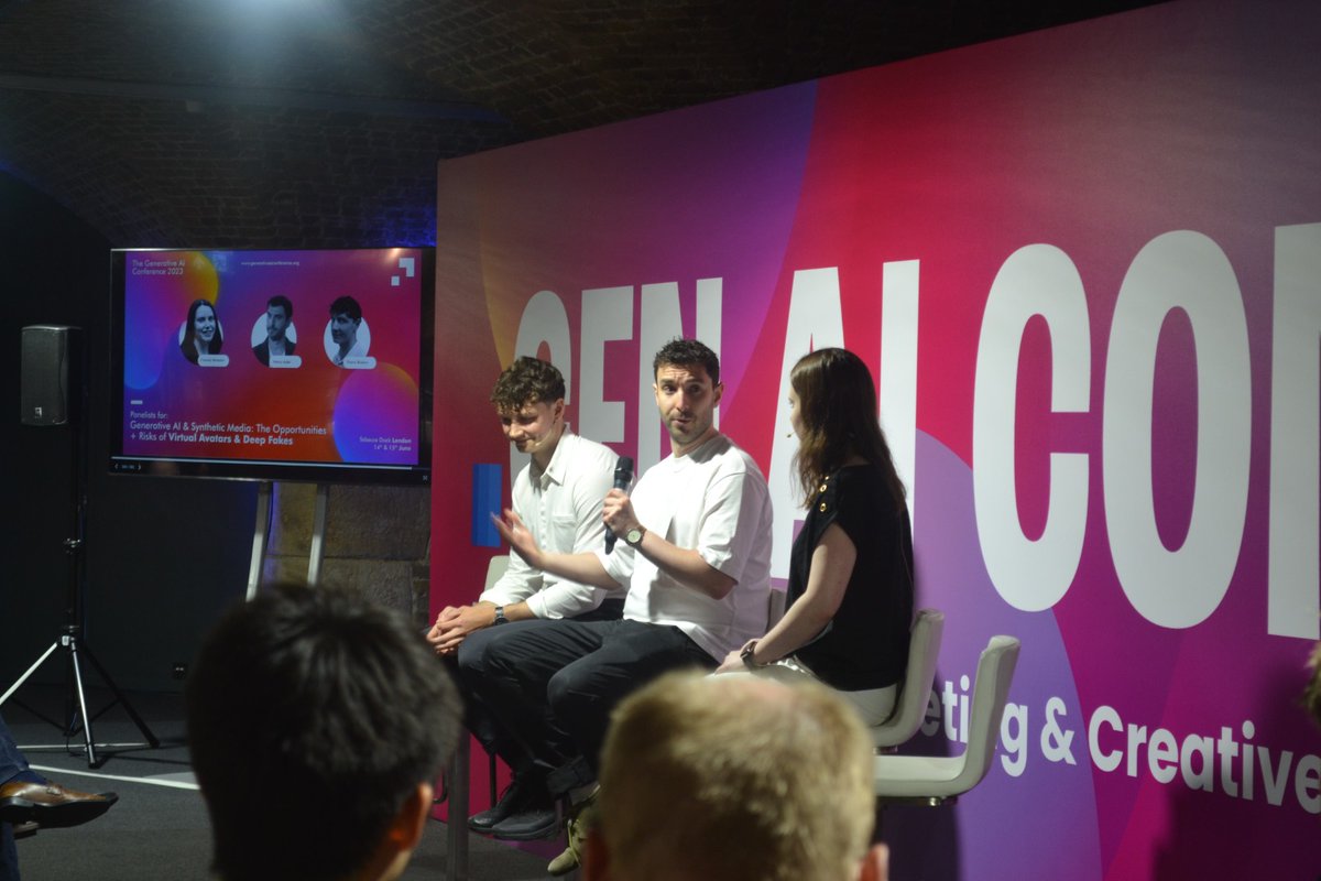 generativeaicon's tweet image. What a great session!

@thorinbristow @HenryAjder @cassidybereskin 

#GenAiCon #AiSummit #LondonTechWeek