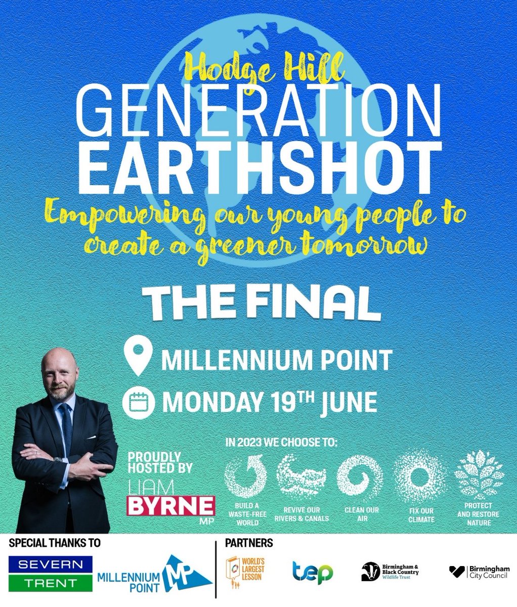 The countdown for Hodge Hill’s Generation Earthshot Final is ON!

Prince William launched the Earthshot Prize in 2020 to ‘find extraordinary solutions to the world’s greatest environmental challenges.’

200 East Birmingham schoolchildren have taken up his challenge!