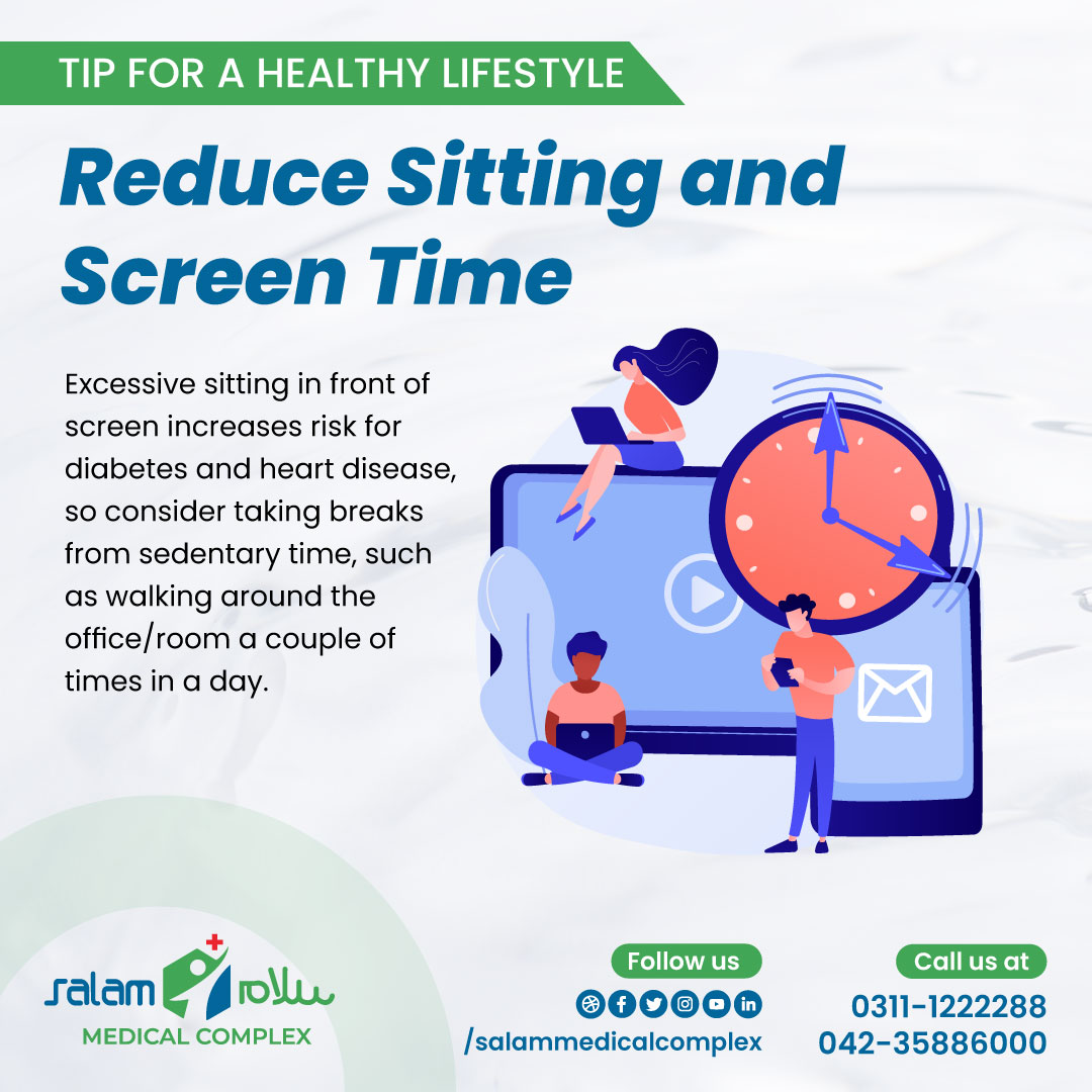 Tip for a healthy lifestyle!
Reduce Sitting and Screen Time

..
.
.
#savelife #healthylifestyle #healthyfood #fitness #healthyliving #fitnessmotivation #weightloss #nutrition #weightlossjourney #selfcare #healthylife #healthylifestyletips