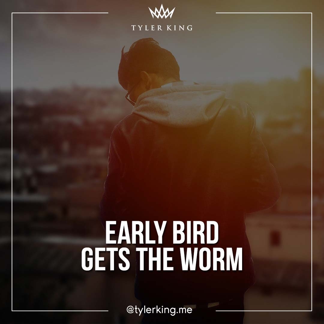 tylerking_me's tweet photo. "Early bird gets the worm” https://t.co/nJxWZ7MxUL