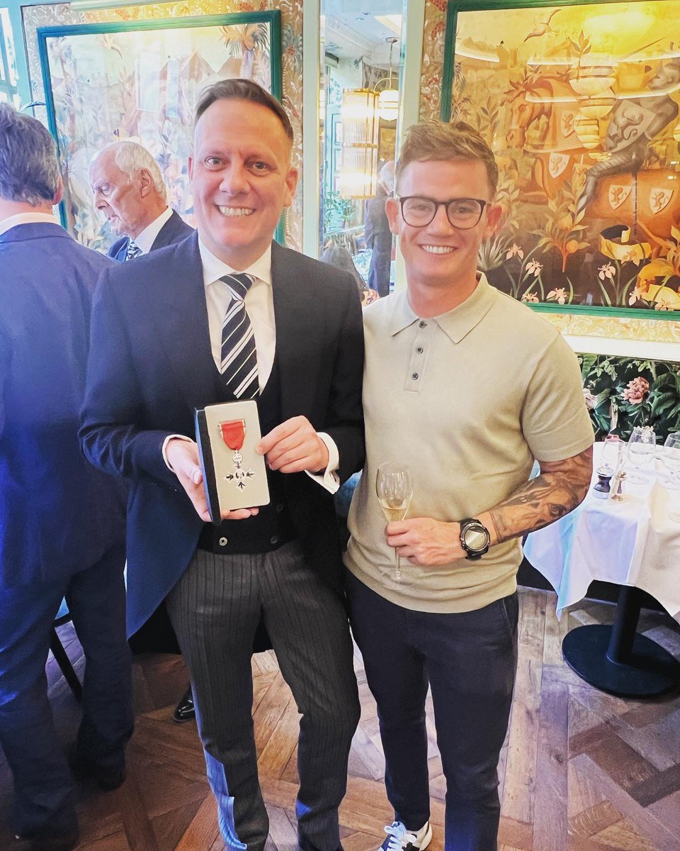 Yesterday we celebrated something special.. 🎖️ congratulations <a href="/antonycotton/">Antony Cotton MBE</a>  very proud friend.