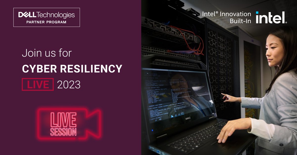 📣 Attention of EMEA <a href="/DellTechPartner/">Dell Technologies Partners</a>'s:

Join us for Cyber Resiliency Live event on June 22nd

Register now: dell.to/43hEvzg
#CyberResiliency #cyberattacks #DellTechPartner #DellTech #Intel #IWork4Dell