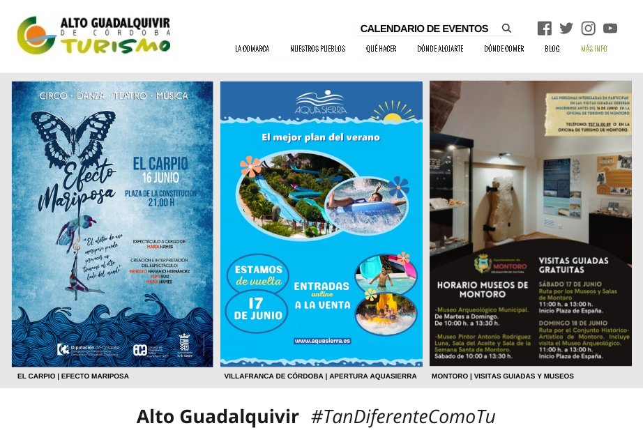 📣 ¡QUÉ GANITAS DE #FINDESEMANA...EN EL #ALTOGUADALQUIVIR‼👌

✔ Tu decides 😉⬇

🔝 PLANES
📹 acortar.link/2nabjy 

🗓 #EVENTOS
➡ altoguadalquiviresturismo.es/agenda-de-even…

🎯 ¿QUÉ HACER ⁉
➡ altoguadalquiviresturismo.es/que-hacer

#𝙏𝙖𝙣𝘿𝙞𝙛𝙚𝙧𝙚𝙣𝙩𝙚𝘾𝙤𝙢𝙤𝙏𝙪 🥰
#CordobaEsp #Andalucía #Spain