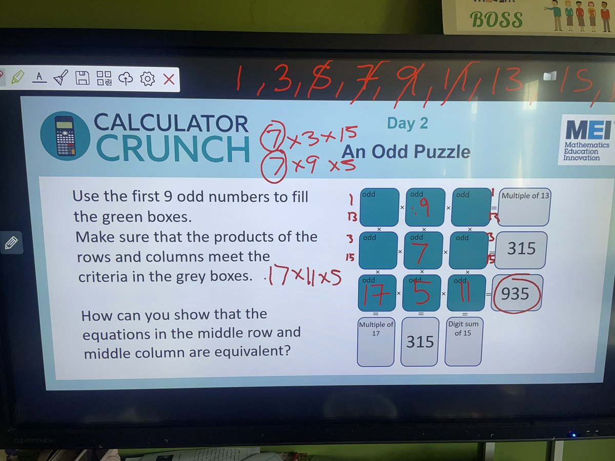 A really challenging #CalculatorCrunch activity this morning in maths! But year 6 were resilient and used trail and error to solve the Number Crossword! @MEIMaths