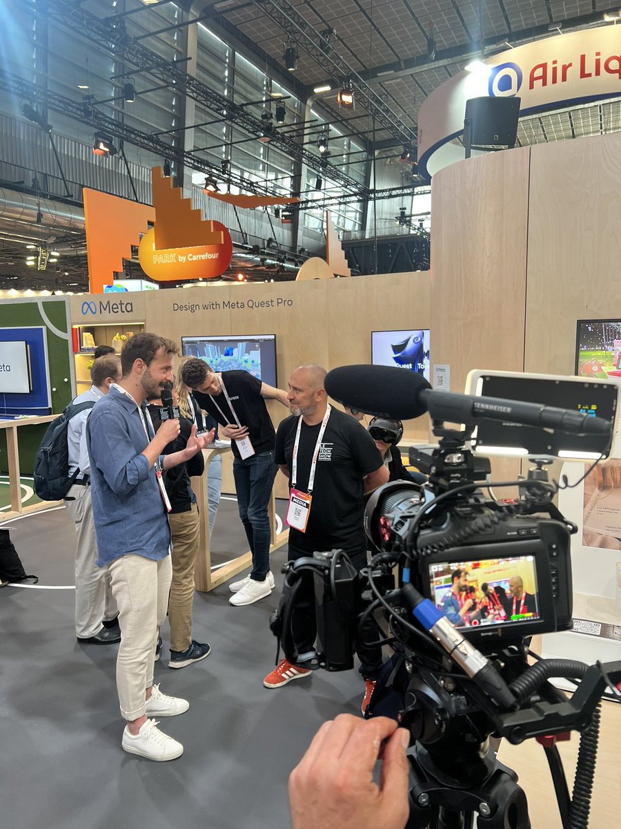 On ne pouvait pas passer à côté de #Meta évidement pour ce #VivaTech. 

Magnifique area avec de multiples expériences B2C et B2B. 

#vivatechshow #EDG