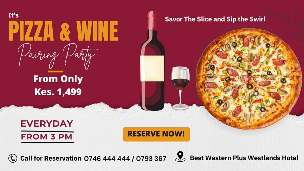 Pour a glass, grab a slice, and let the flavor symphony begin! 🍕🎶🍷 A pizza and wine pairing that will leave you wanting more.

#PizzaAndWinePairing #GourmetIndulgence #PerfectFlavorCombination #SliceOfHeaven #WineLoversDelight #CulinaryHarmony #FoodAndWinePairing
