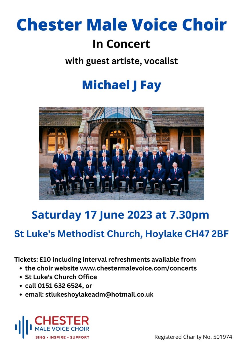 Calling Wirral Music Lovers! We're in concert in Hoylake on Saturday at St Luke's Church. Ticket sources shown on the poster and available on the door. Listen to us and our guest artist:youtu.be/cCyuYa8xJL0
youtube.com/watch?v=PEelgz…
<a href="/bbcmerseyside/">BBC Merseyside</a> <a href="/helenjonesradio/">Helen Jones</a> <a href="/radiodeeside/">Radio Deeside</a>