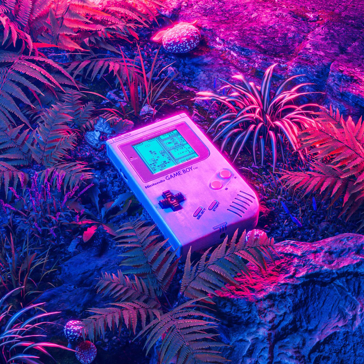 Are you as huge GamBoy fan as i do?💎 Btw Gm fam☀️ “Unforgotten Object” #NFT #Blender3d #GameBoy #90s #vaporwave