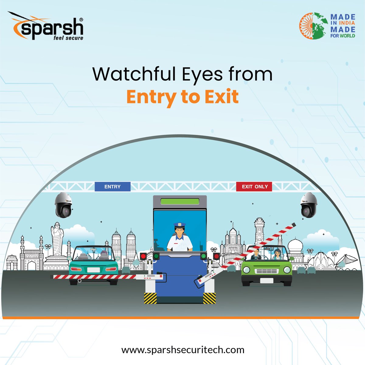 Securing Every Entry and Exit Point: Enhance surveillance with our PTZ camera.

#sparshcct #madeinindia  #SafeAndSecureIndia #CCTVSecurity #PTZCamera #SurveillanceSystem #EntryExitMonitoring #SecurityCameras #VideoSurveillance #PTZTechnology #CCTVMonitoring #SecuritySolution