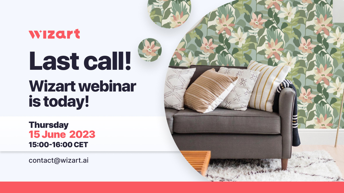 wizart_ai's tweet image. Don't miss out on our exciting #webinar happening today! 🎉

📚 Join us today, June 15, 2023, at 3 pm CET by the link: bit.ly/3NcxCsh

Discover invaluable tips to skyrocket your #sales of finishing materials with the magic of #richcontent! 💫