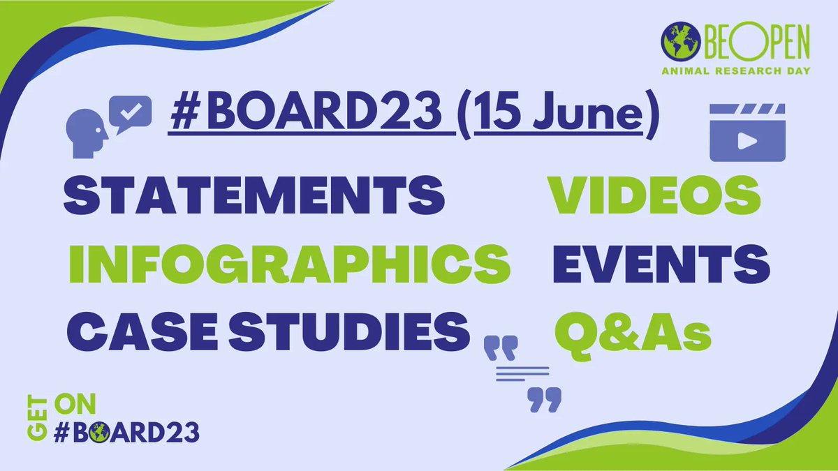 🕛 Over a 24-hour period, EARA will be sharing examples of openness and transparency, including quotes & statements, case studies, videos, Q&As with researchers, and much more! Be sure to follow along using the hashtag #BOARD23!