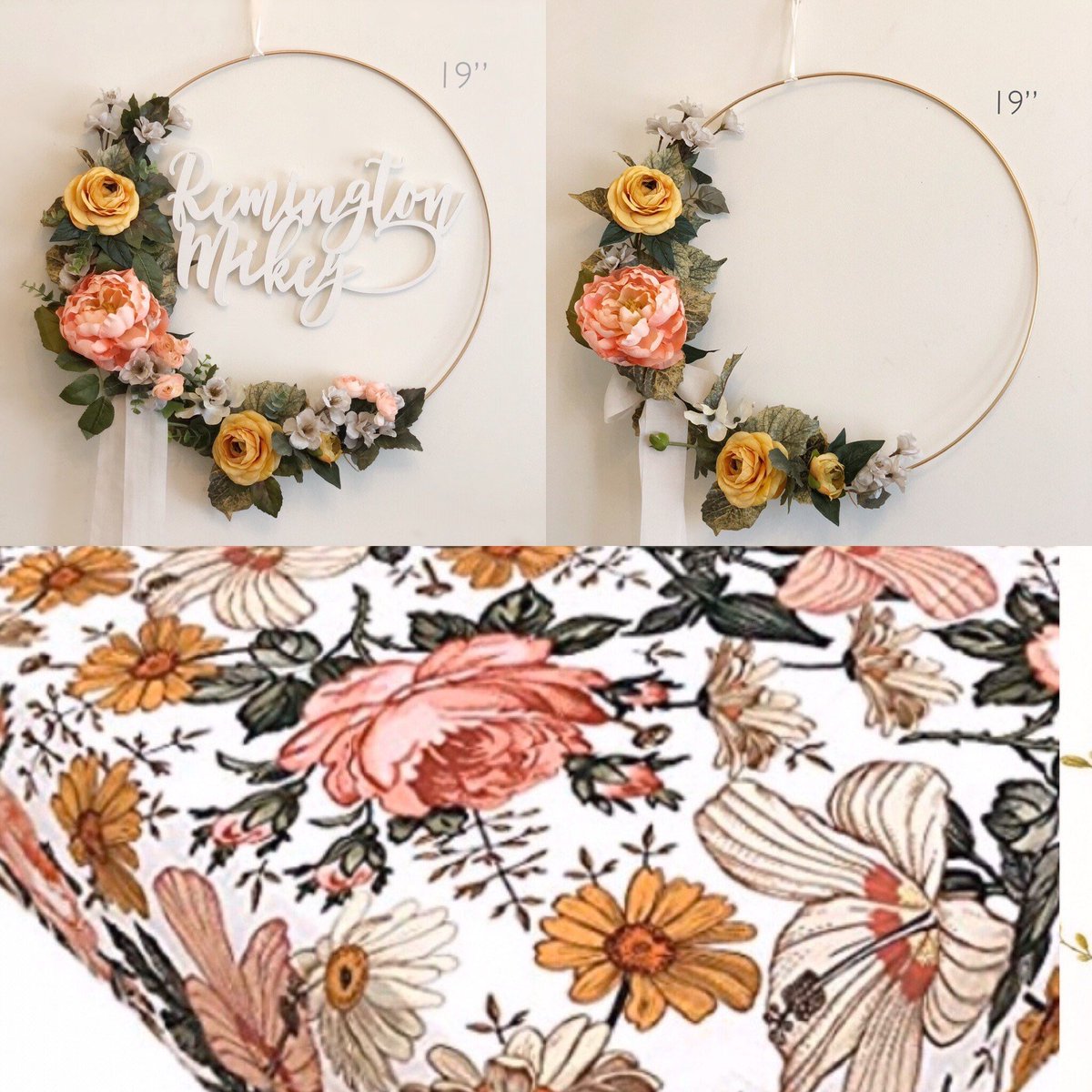 TheVaArtisans's tweet image. etsy.com/listing/774437… #bohobabynursery #floralsheets #floralwreath